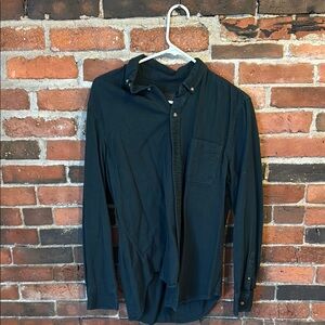 Men's Black Button-Up Jacket